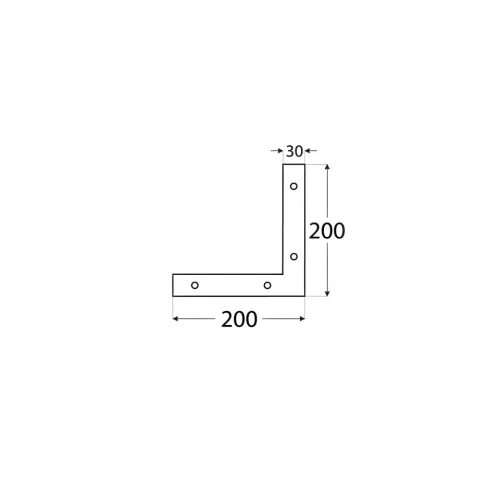 NA 2 Narożnik 200 x 200 x 30 mm