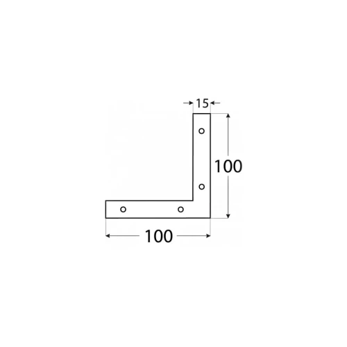 NA 8 Narożnik 100 x 100 x 15 mm