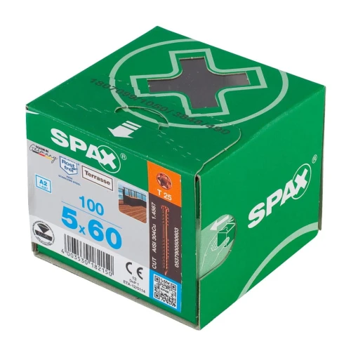 Spax-D wkręt tarasowy 5,0x60 stare złoto