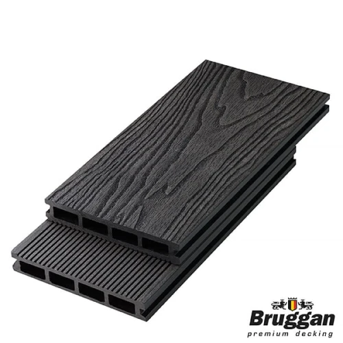 Deska tarasowa, kompozytowa BRUGGAN ELEGANT LIGHT 3D 25x150x3000mm , kolor ANTHRACITE