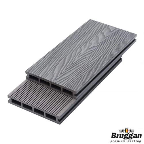 Deska tarasowa, kompozytowa BRUGGAN ELEGANT LIGHT 3D 25x150x3000mm , kolor GRAPHITE