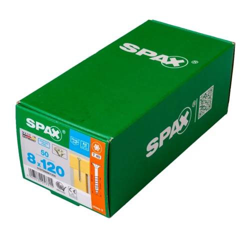 SPAX wkręt konstrukcyjny 8,0x120  A2 - 50 szt.
